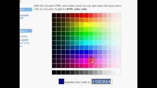 HTML Color Codes