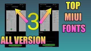 TOP 3 Fonts for all Miui Version
