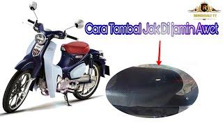 Cara mengatasi jok motor sobek