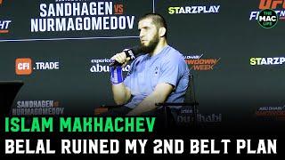 Islam Makhachev on Belal Muhammad: 'He ruined my plans for double champ'