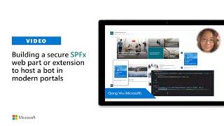 Building a secure SPFx web part or extension to host a bot in modern portals