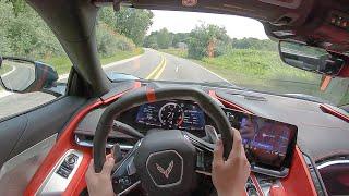 2020 Chevrolet Corvette Stingray Coupe - POV Backroad Blast (Binaural Audio)