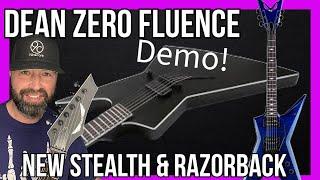 THIS DEAN ZERO SELECT FLUENCE SATIN BLACK IS A KILLER GUITAR - NEW DEAN STEALTH & RAZORBACK RELEASED