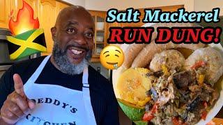 How to Cook Salt Mackerel RunDown! (Jamaican "RUN DUNG")