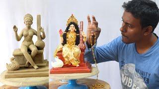 Saraswati murti making part 2 | 2024 new model | clay art