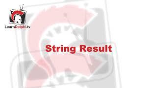 String Result (Obscure Syntax #6) - Delphi #155