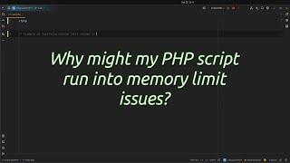 Why might my #php script run into memory limit issues? #php Memory Limit Issues How to Fix Them