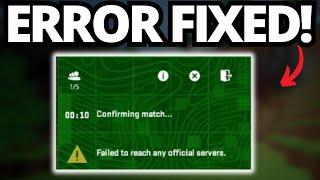 How To Fix Failed To Reach Any Official Servers on CS2 | Counter Strike 2