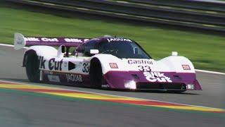 1989 Jaguar XJR-11 Group C - Incredible 750HP V6 Twin-Turbo Growling at Spa Classic 2024