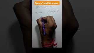 Sum of odd Numbers |#mathandtechbyar #maths #exam