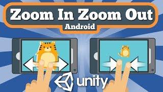 Unity 2D Tutorial About How To Zoom In And Zoom Out Game View With Finger Pinch On Android Device.