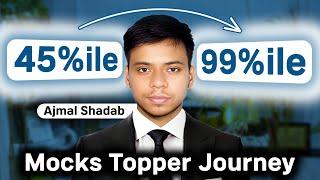 CAT Topper's preparation strategy | From 45%le to 99%le in CAT exam Ft. Ajmal Shadab, CAT - 99.29%le