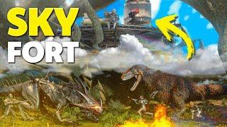 I Survived In A Hidden Sky Fortress Base Location On ARK