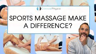 Does Sports Massage Actually Help? | Expert Physio Reviews The Evidence #sportsmassage