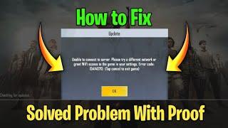How to Fix Unable Connect to Server Problem Fix in Pubg Mobile Lite | Fix All Problem With Proof