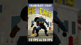 Framerate Fight - 12fps vs 24fps  #unrealengine #animation #toon