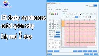 Asynchronous control system LED display setup, Newest Video tutorial - 3 steps to know Novastar set