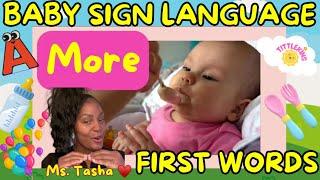 Baby Learning with Tittlekins - Learn to Talk First Words & More #babysignlanguage #tittlekins #baby