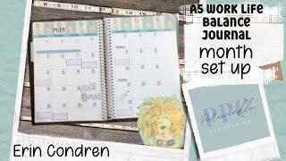 NEW Erin Condren Life Work Balance Journal Planner | May set up | Plan with Me