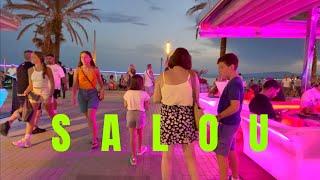 SALOU SPAIN NIGHT WALKING TOUR - Salou Nightlife SATURDAY, JULY 20, 2024 Tour 4k HDR