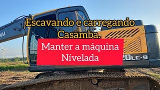 Aprenda na Prática! Como Carregar a Caçamba e Manter a Escavadeira Estável.