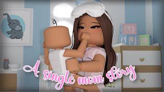 A SINGLE MOM STORY…*TEENAGE LIFE* | Roblox Bloxburg Mini Movie