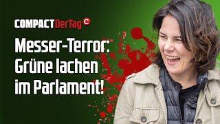 Messer-Terror: Grüne lachen im Parlament!