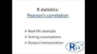 R - Pearson's correlation test