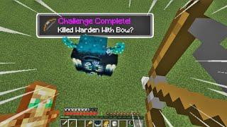 Can I Kill WARDEN in IRON ARMOUR & Bow in Minecraft!