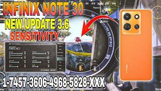 New Update 3.6!!Infinix Note 30 Pubg New Update SensitivityInfinix Note 30 Pubg Sensitivity Code