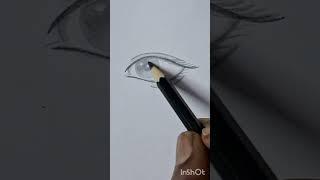 How to draw simple eye drawing #shorts