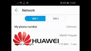 Sim card / Phone number unknown FIXED 100% - Huawei