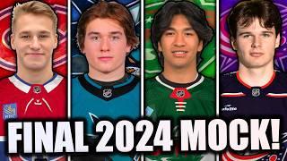 *FINAL* 2024 NHL MOCK DRAFT! (COMPLETE Top 65 Picks + MOCK TRADES)