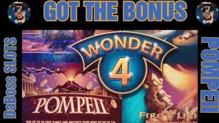 LET'S GET IT ON WONDER 4 BONUS GAMES with DaBoss SLOTS #dabossslots