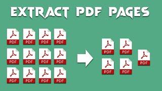 How to Extract Specific pages from a PDF document using adobe acrobat pro DC Reader and Writer