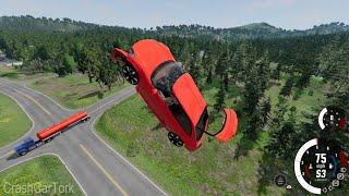 Jumping Сars, Part 9.7, BeamNG Drive, Crash, СrashCarTork, Car games, Сrash test №257 #beamngdrive