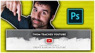 How to Create A PRO YOUTUBE BANNER in Photoshop CC!