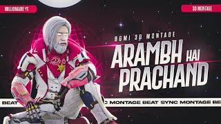 Aarambh Hai Prachand BGMI 3d Beat Sync Montage | BGMI Best Beat Sync Montage |