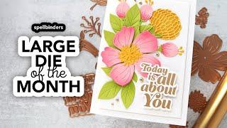 Ginormous (and gorgeous!) die cut blooms from @spellbinders (Large Die of the Month)