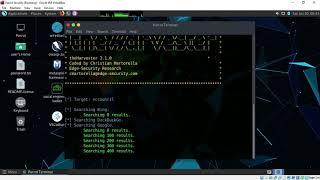 How to use theHarvester tool in PARROT OS