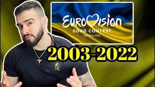  ALL Ukraine Eurovision Songs 2003-2022 *REACTION*