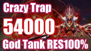 It's crazy trap! HP 54000 God Tank RES 100% Perna Debut【Summoners War RTA】