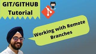 26. Working with Remote Branches|How to work with Git Remote Repository | Git tutorial for beginner