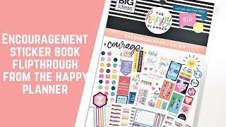 Encouragement Sticker Book Flipthrough