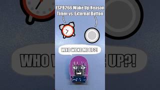 How to Differentiate ESP8266 Deep Sleep Wake-Up Reasons: Internal Timer vs. External Button #shorts