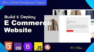 Build & Deploy an E-Commerce Website | HTML, CSS, JavaScript Tutorial