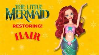 Restoring Little Mermaids  Hair #barbie #mattel #diy