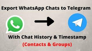Export Chats From WhatsApp to Telegram Contact or Group With Chat History & Timestamp
