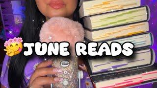 ASMR Books I read in June Tingly book tapping & tracing ️