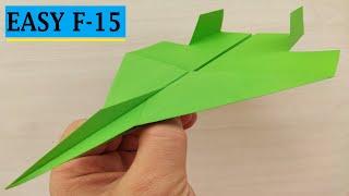 How to Fold an Easy F-15 Jet Fighter Paper Plane